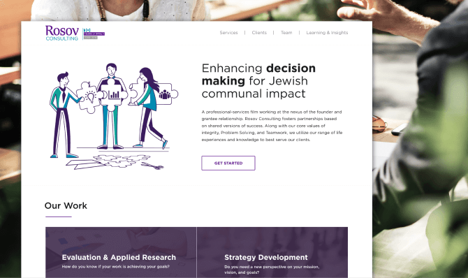 Screenshot of Rosov Consulting